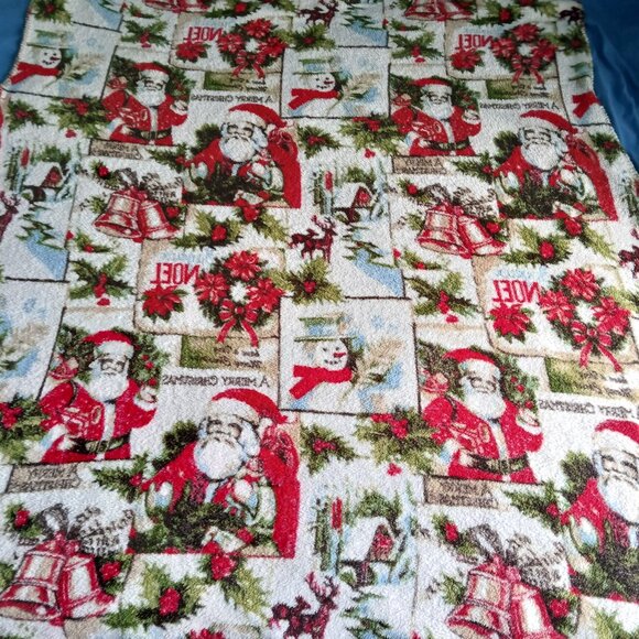 Vintage Themed Christmas Blanket - Picture 3 of 3